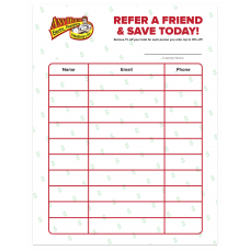 Referral Sheet - 100 Pack